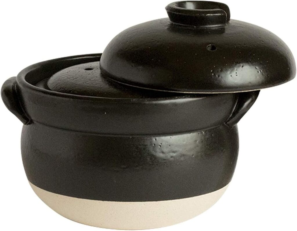 Japanese donabe rice pot