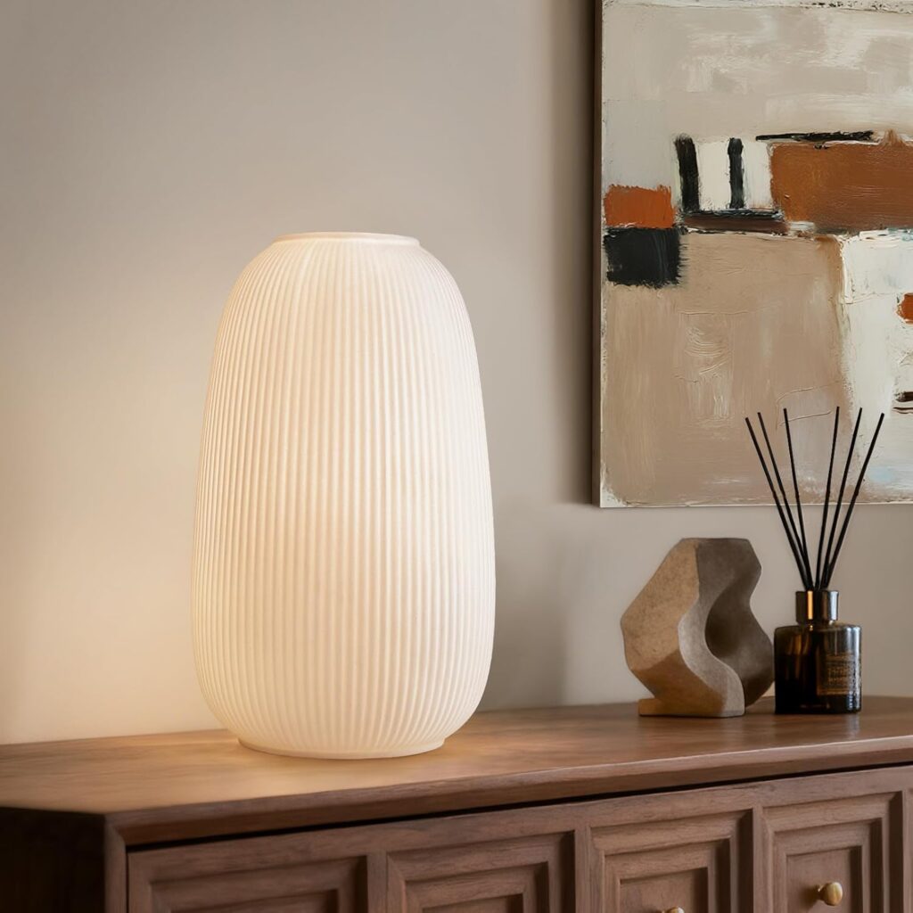Soft table lamp for a calmer evening atmosphere