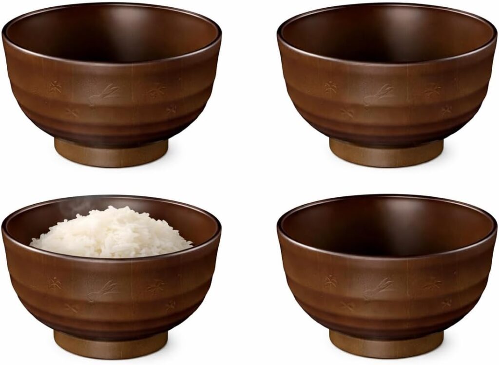 Simple Japanese breakfast bowls